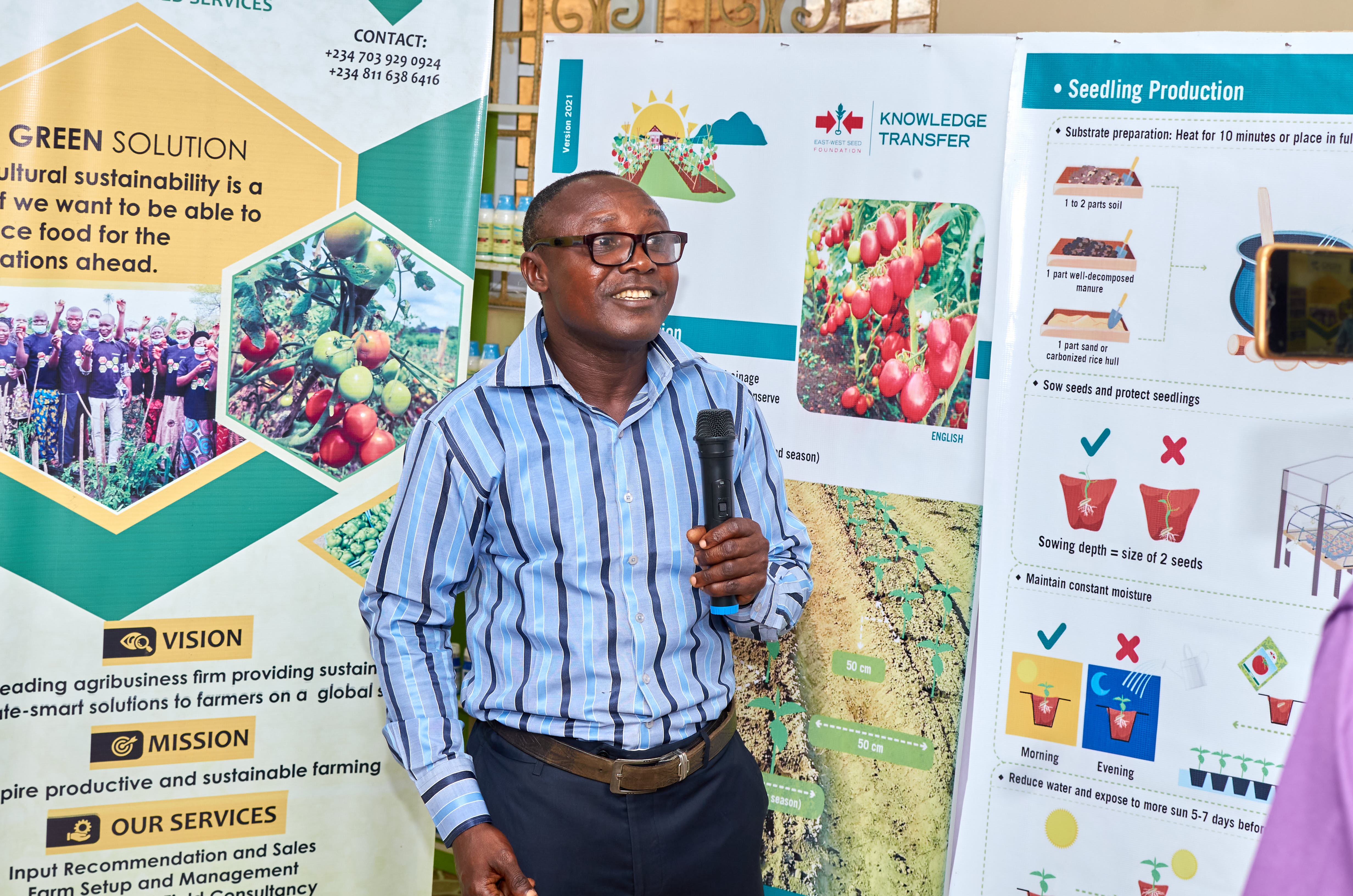 Adetunji Ajala speaking during the event